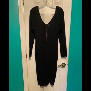 Ashley Stewart Black Sweater Dress